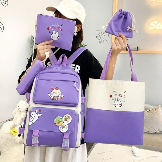 4 Pcs Backpack Set