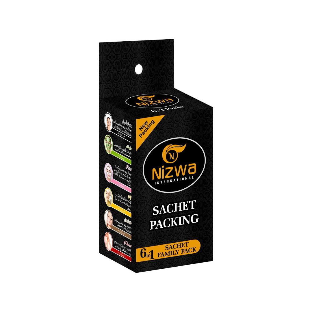Nizwa 6 in 1 Sachet Family Pack Complete Facial Kit
