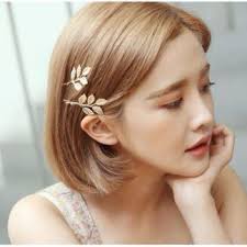 Western and Korean Style Metal Decorated 5 Leaf Hair Pins