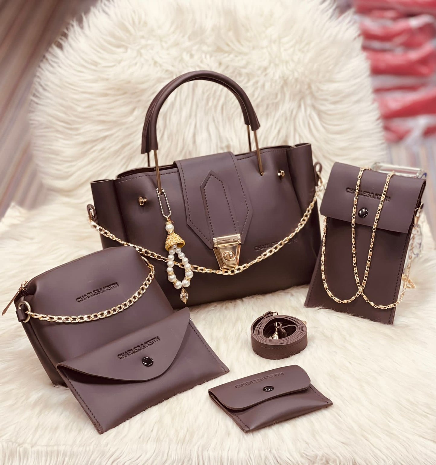 Premium Chain-5 Pcs Hand Bag Set