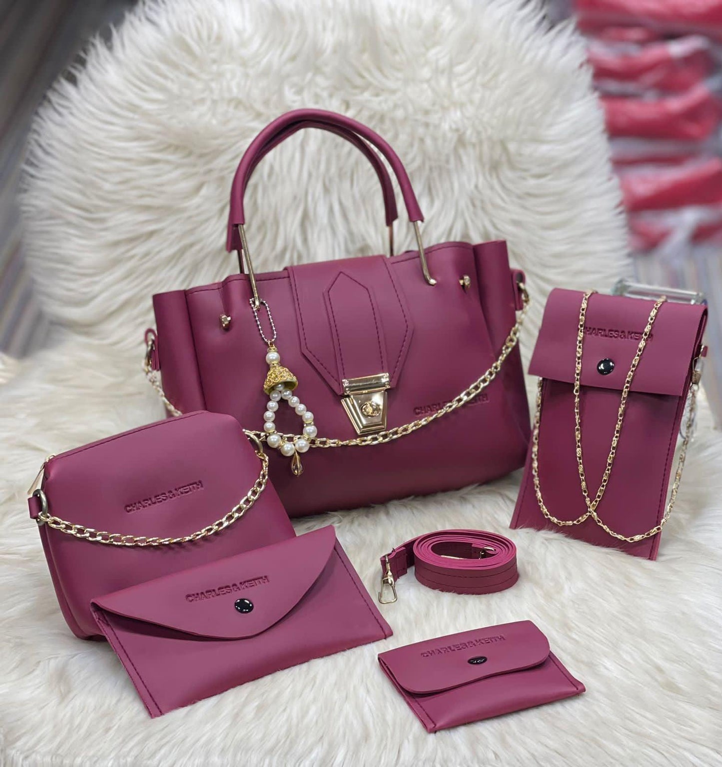 Premium Chain-5 Pcs Hand Bag Set