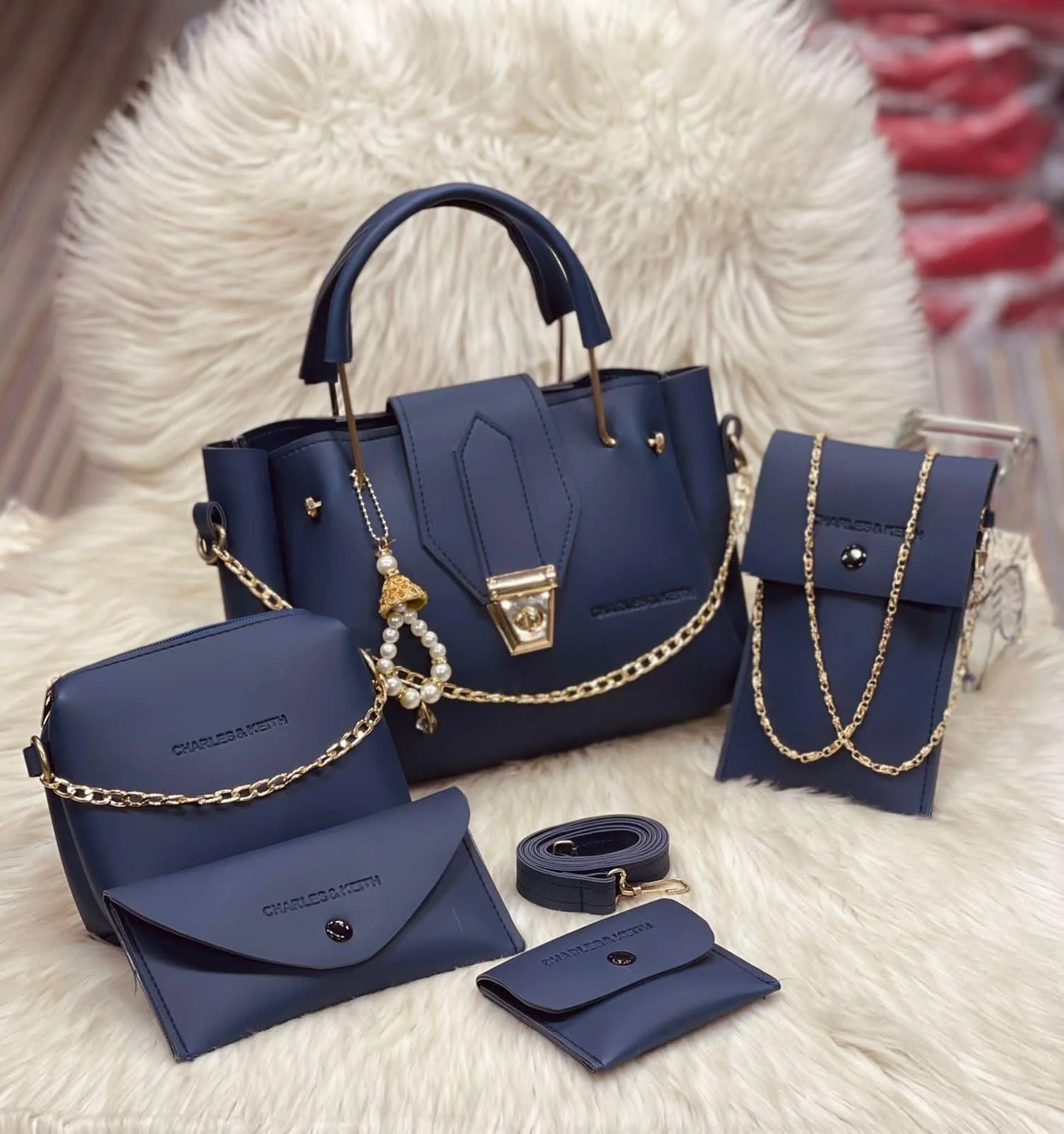 Premium Chain-5 Pcs Hand Bag Set