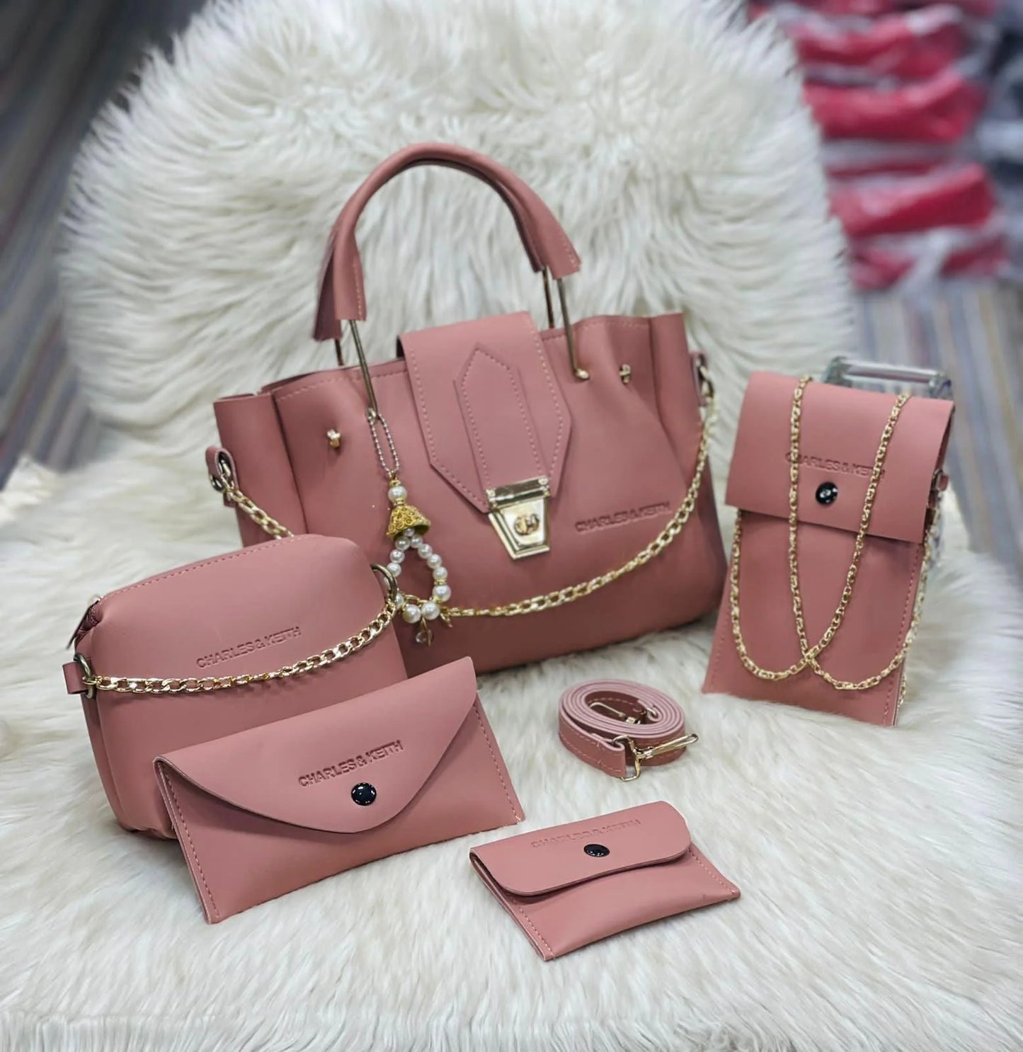 Premium Chain-5 Pcs Hand Bag Set