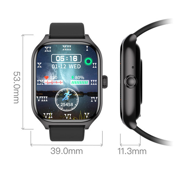 LX306 smart watch heart rate blood pressure blood oxygen Bluetooth call NFC multi-sport smart watch AZ Mart