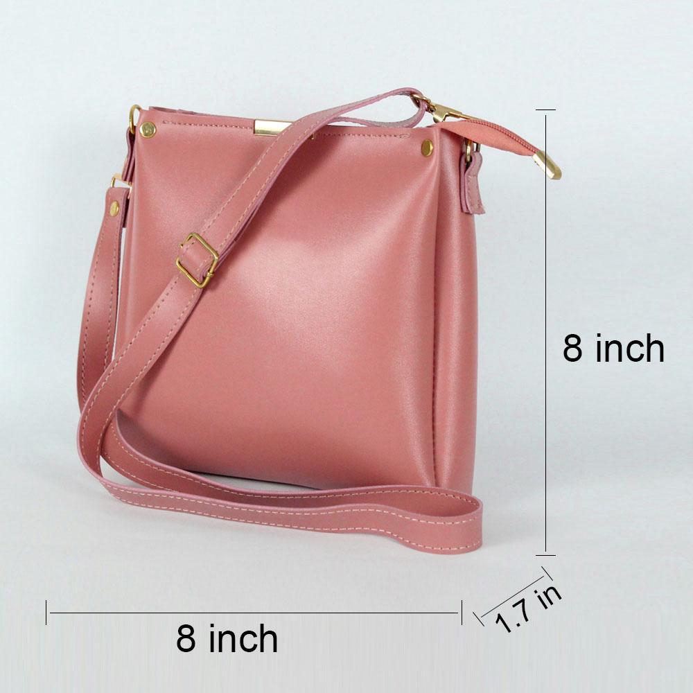 Women's Plain Rexine Hand Bag