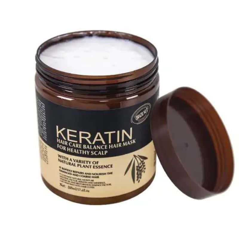 Keratin Hair Mask Strengthen and Revitalize for Silky Smoothness