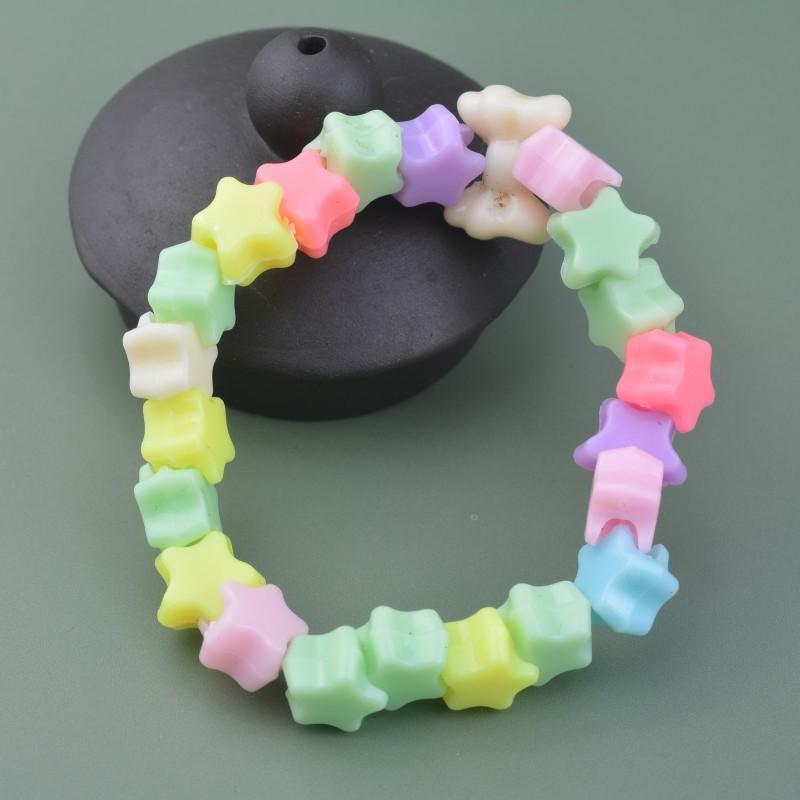 Children Bracelet Acrylic Cartoon Decorations Cute Jewelry Die Beaded Gift Box 12 Pcs