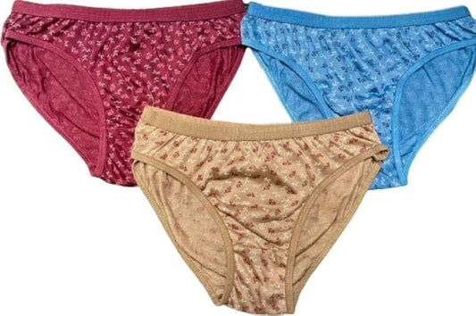 Pack of 2 Cotton Plain And Printed Comfortable And Breathable Panties