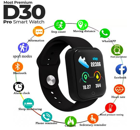 D30 & D20 Ultra Max Smart Watches – Stylish, Smart & Waterproof
