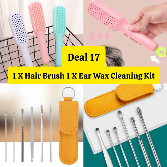 Ear Cleaning Tools Kit With Hair Brush - AZ Mart