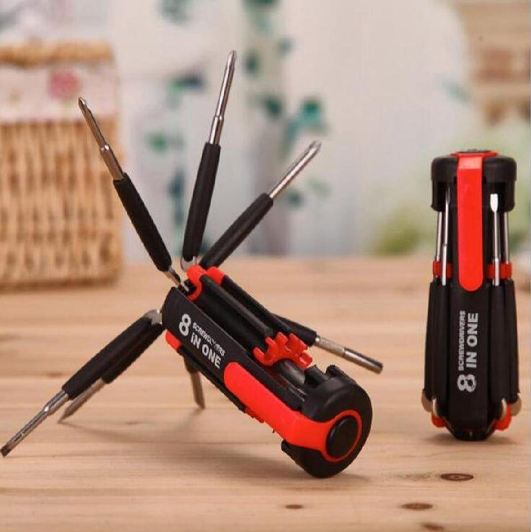 8 in 1 Screwdrivers With Torch - AZ Mart