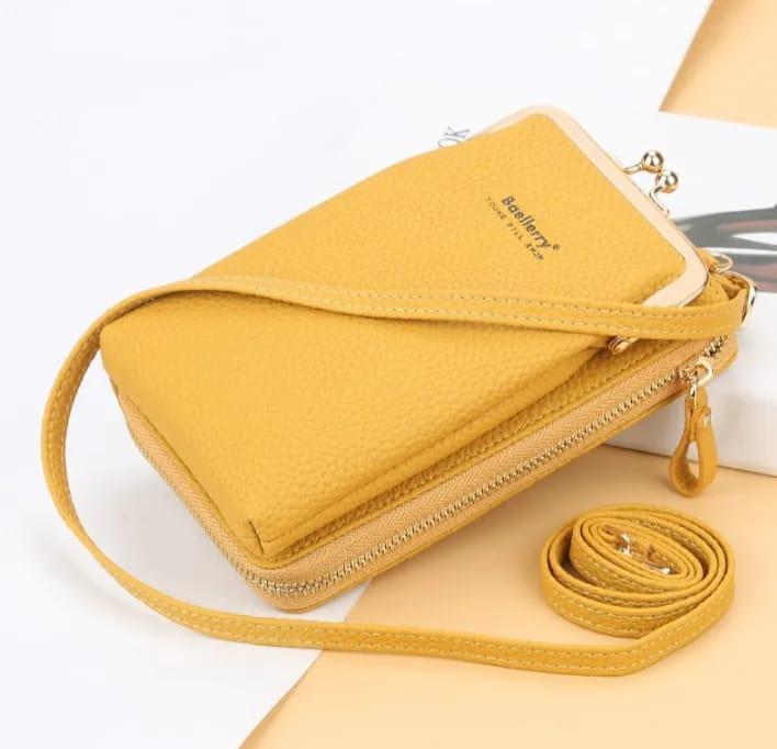 Stylish Top Trend Cross body Mobile Pouch Bags For Girls , Balloon Nylon Mobile Phone Crossbody Bags for Women Fashion Women Shoulder Bag Cell Phone Pouch With Headphone Plug 3 Layer Wallet AZ Mart