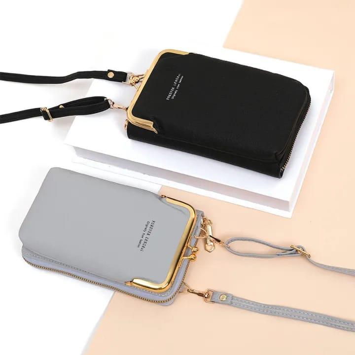 Stylish Top Trend Cross body Mobile Pouch Bags For Girls , Balloon Nylon Mobile Phone Crossbody Bags for Women Fashion Women Shoulder Bag Cell Phone Pouch With Headphone Plug 3 Layer Wallet AZ Mart