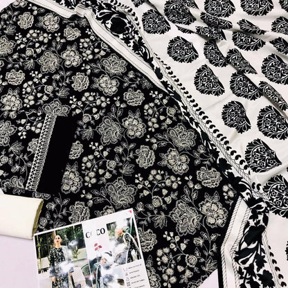 Women's 3 Pcs Embroidered Lawn Suit