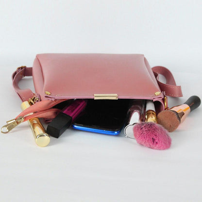 Women's Plain Rexine Hand Bag