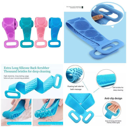 Body Wash Silicone Bath Scrubber Belt