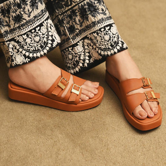 Women's Synthetic Leather Casual Sandals – Effortless Style & Comfort
