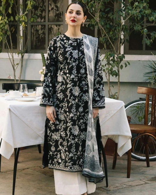 Women's 3 Pcs Embroidered Lawn Suit