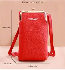 Stylish Top Trend Cross body Mobile Pouch Bags For Girls , Balloon Nylon Mobile Phone Crossbody Bags for Women Fashion Women Shoulder Bag Cell Phone Pouch With Headphone Plug 3 Layer Wallet AZ Mart