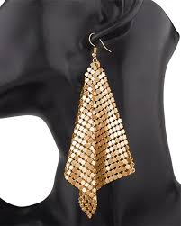 Stylish Mesh Sequin Long Earrings For Girls