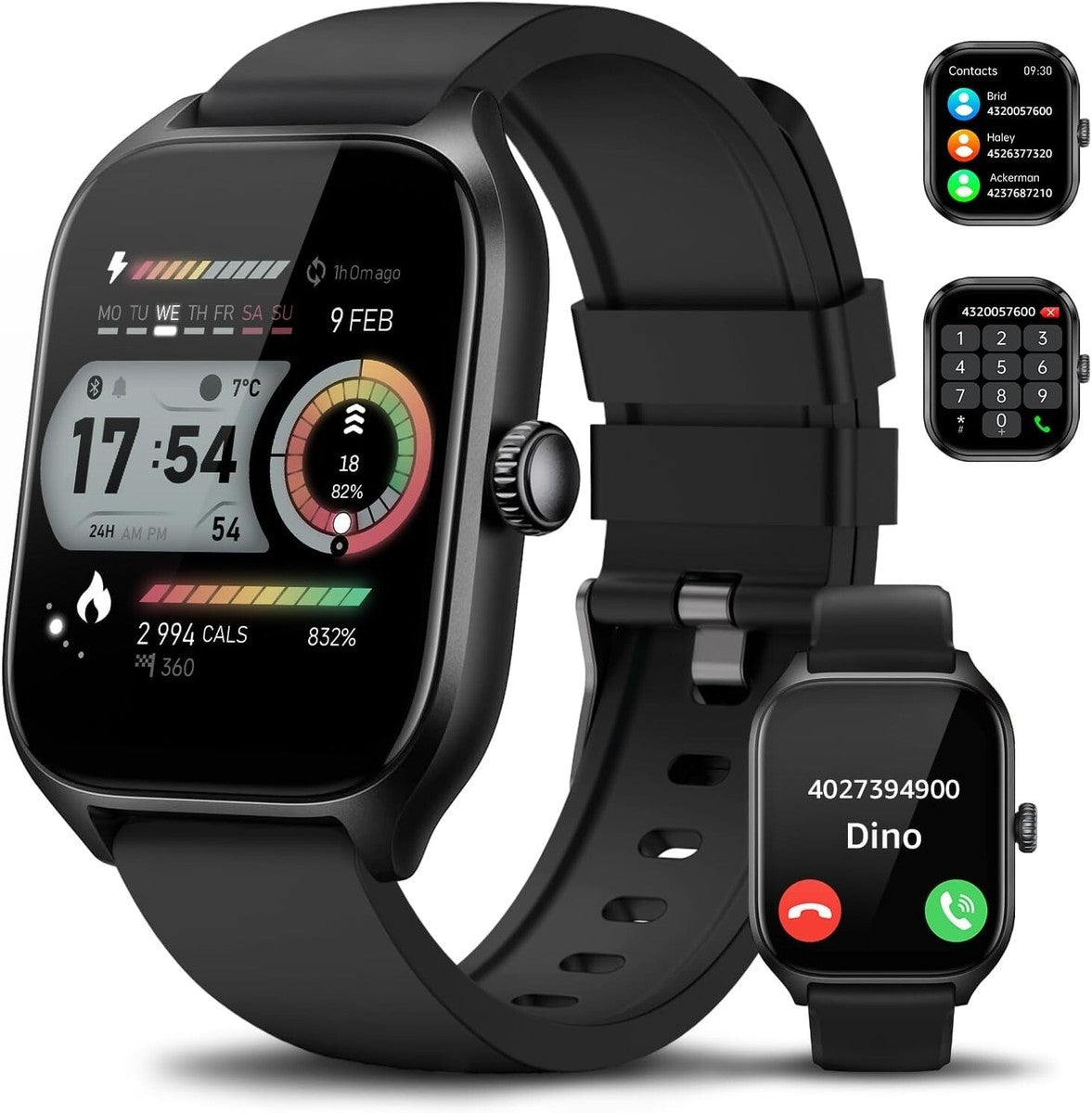 LX306 smart watch heart rate blood pressure blood oxygen Bluetooth call NFC multi-sport smart watch AZ Mart