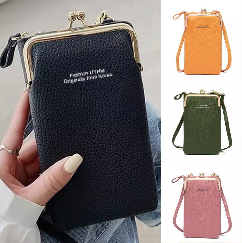 Stylish Top Trend Cross body Mobile Pouch Bags For Girls , Balloon Nylon Mobile Phone Crossbody Bags for Women Fashion Women Shoulder Bag Cell Phone Pouch With Headphone Plug 3 Layer Wallet AZ Mart